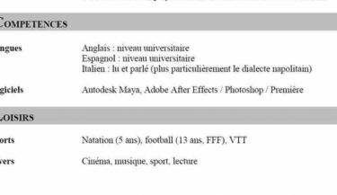 CV rubrique du bas de page : comment les valoriser